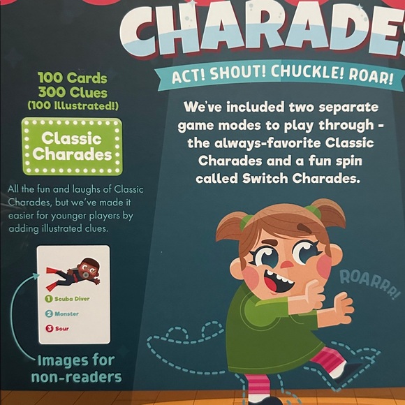 NEW IN BOX Chuckle & Roar Family Charades ages 5+ gift family game night - Picture 6 of 7